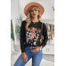Wild West Cowboy Cropped Long Sleeve Top